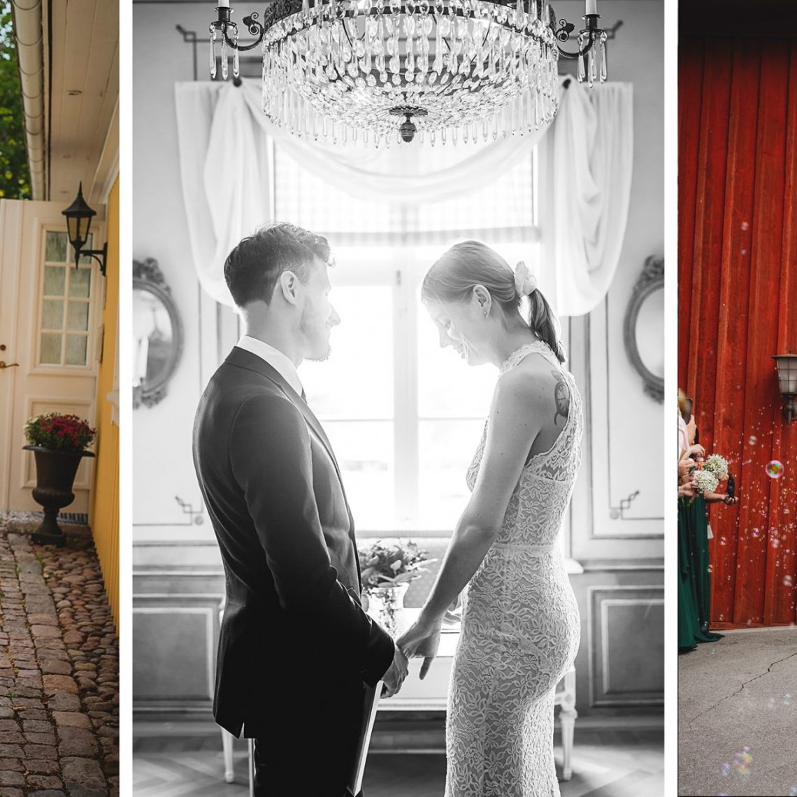Bröllopsfotograferingar av Fotograf Evelina Eklund Hassel i Jönköping, Småland.